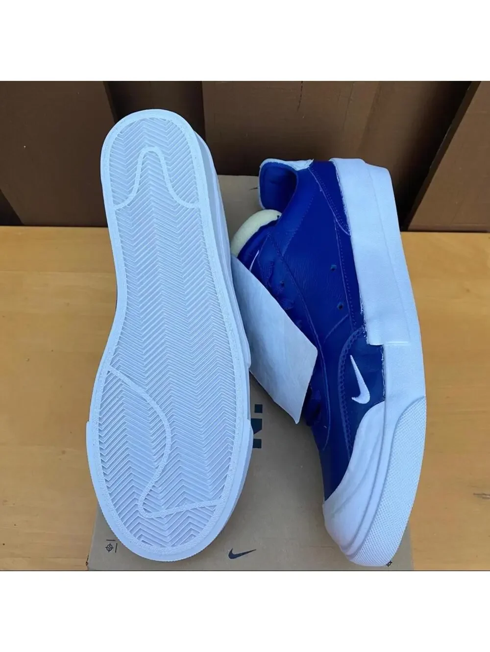 Nike Drop-Type PRM Mens Shoes CN6916 Blue Leather available in 9